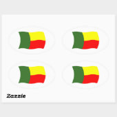 Benin Flaggen Aufkleber (Blatt)