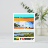 Benin - I Liebe - Mosaik - Postkarte (Stehend Vorderseite)