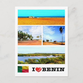 Benin - I Liebe - Mosaik - Postkarte