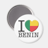 Benin Magnet (Vorderseite/Rückseite)