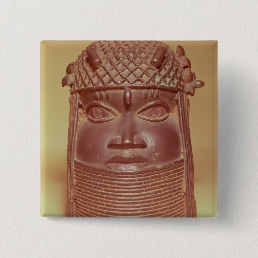 Benin-Maske Button (Vorderseite)