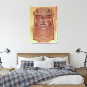 Benin-Maske Leinwanddruck (Insitu (Schlafzimmer))
