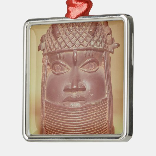 Benin-Maske Silbernes Ornament (Links)