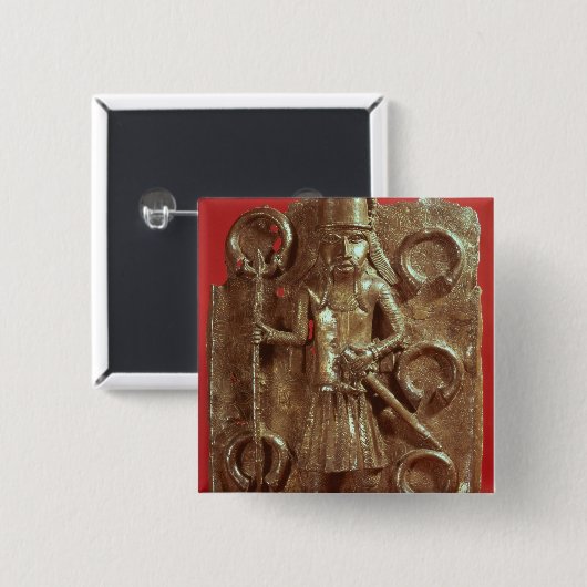 Benin-Plakette Button (Vorne & Hinten)