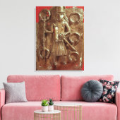 Benin-Plakette Leinwanddruck (Insitu (Wohnzimmer))
