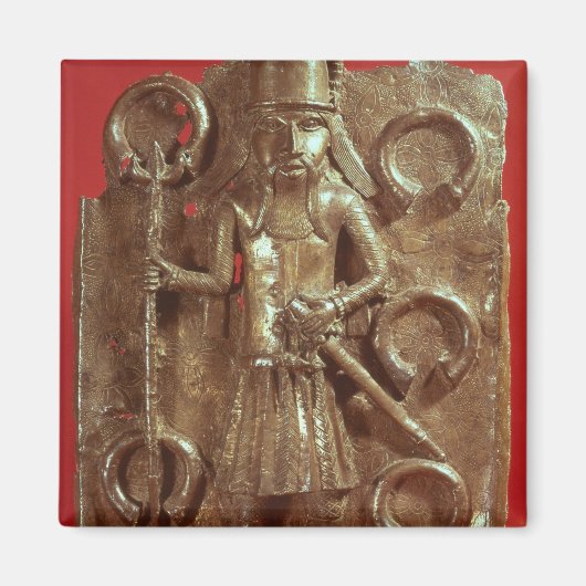 Benin-Plakette Magnet (Vorne)