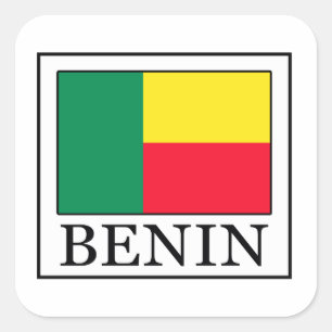 Benin Quadratischer Aufkleber