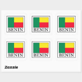 Benin Quadratischer Aufkleber (Blatt)