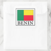 Benin Quadratischer Aufkleber (Tasche)