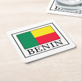 Benin Rechteckiger Pappuntersetzer (angewinkelt)