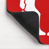 Benin-Reich-Flagge/Emblem Mousepad (Ecke)