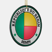 Benin Round Emblem Keramikornament (Rechts)