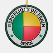 Benin Round Emblem Keramikornament (Vorne)