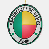 Benin Round Emblem Keramikornament (Links)