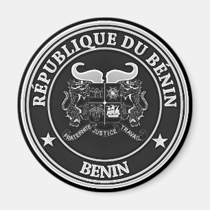 Benin Round Emblem Magnet
