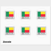 Benin Runder Aufkleber (Blatt)