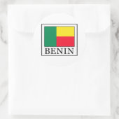 Benin Runder Aufkleber (Tasche)
