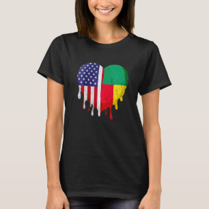 Beninese American Patriot Grown Country Melting He T-Shirt