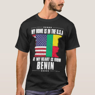 Beninese American Patriot Grown Proud Zuhause Hear T-Shirt