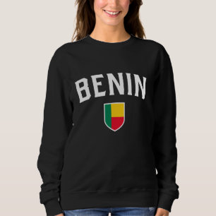 Beninese Flag Shield Classic Sporting Abzeichen St Sweatshirt