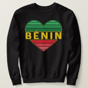 Beninese Heart, I Liebe Benin Sweatshirt