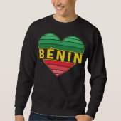 Beninese Heart, I Liebe Benin Sweatshirt (Vorderseite)