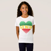 Beninese Heart, I Liebe Benin T-Shirt (Vorne ganz)