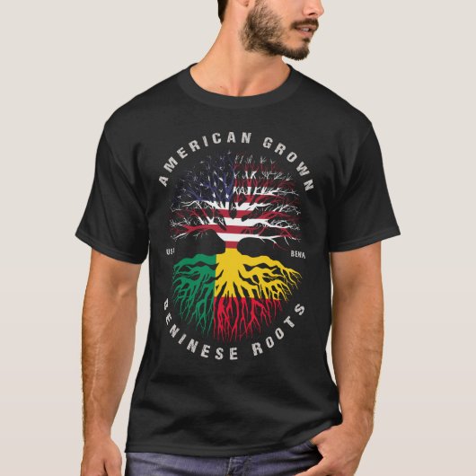 Beninese Roots Benin Flag T-Shirt (Vorderseite)