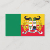 Beninesische Flagge und Wappen, Flagge Benins Visitenkarte (Vorderseite)