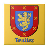 Benitez Family Shield Fliese (Vorderseite)