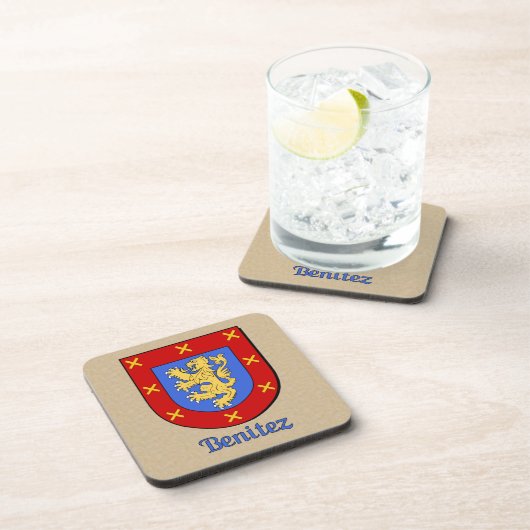 Benitez Family Shield Untersetzer (Rechte Seite)