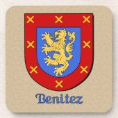 Benitez Family Shield Untersetzer (Vorderseite)