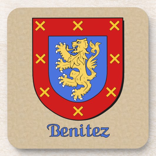 Benitez Family Shield Untersetzer (Vorderseite)