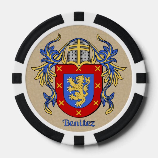 Benitez Heraldic Arms Pokerchips (Vorderseite)