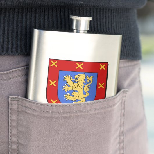 Benitez Heraldic Shield Flachmann (Beispiel)