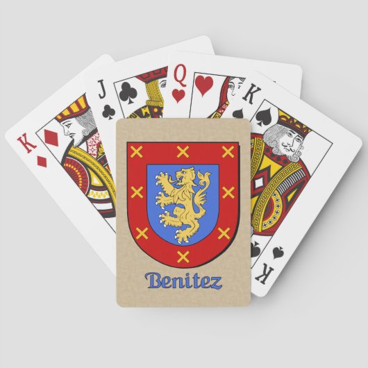 Benitez Heraldic Shield Spielkarten (Rückseite)