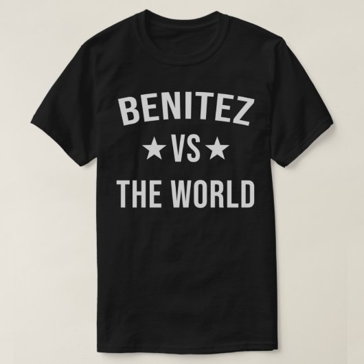 BENITEZ VS Wiedersehen Nachname Team der Weltfamil T-Shirt (Design vorne)