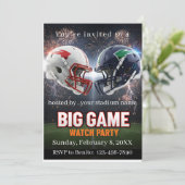 Benito bowl - football Einladung (Stehend Vorderseite)