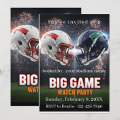 Benito bowl - football Einladung (Vorne/Hinten)