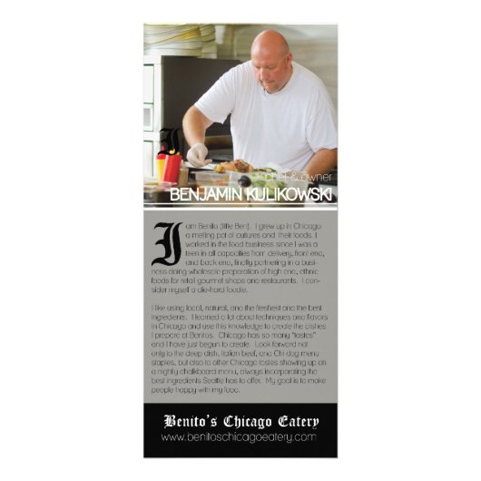 Benito Intro-Karte Werbekarte (Vorne)