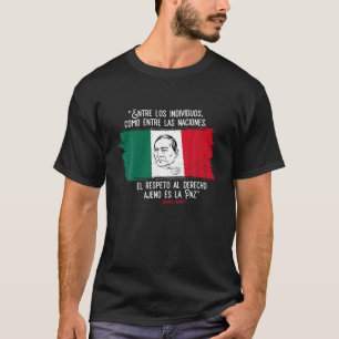Benito Juarez mexikanische Flagge Mexiko Mädchen P T-Shirt