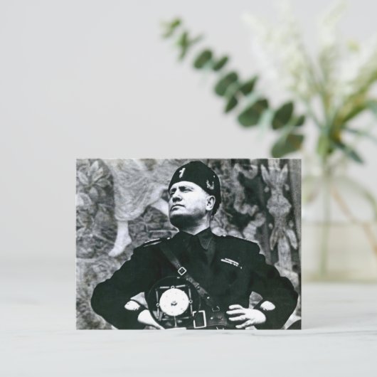 Benito Mussolin Postkarte (Stehend Vorderseite)