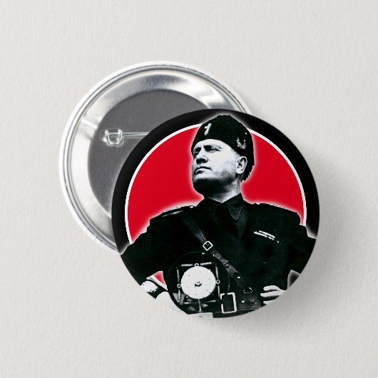Benito Mussolini Button (Vorne & Hinten)