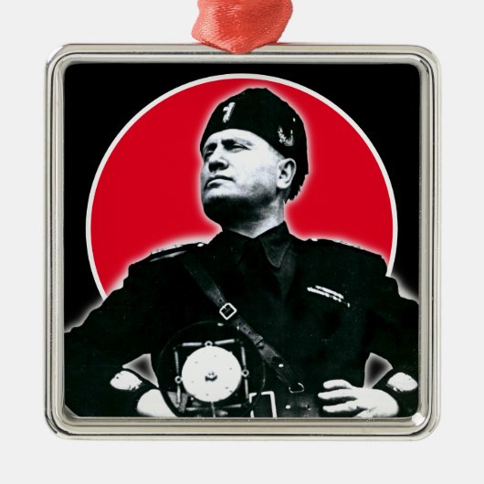 Benito Mussolini Ornament Aus Metall (Vorne)