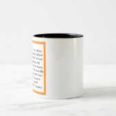 Benito Mussolini Zweifarbige Tasse (Mittel)