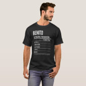 Benito Serving Size Nutrition Label Calories T-Shirt (Vorne ganz)