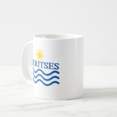 BENITSES Korfu Griechenland, Sun Waves Kaffeetasse (Vorderseite Links)