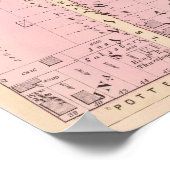 Benjamin Allen's Plat und James Fenn Atlas Karte Poster (Ecke)