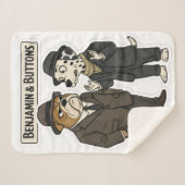 Benjamin and buttons detective duo fleece blanket sherpadecke (Vorderseite (Horizontal))