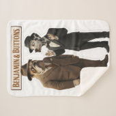 Benjamin and buttons detective duo fleece blanket sherpadecke (Vorderseite (Horizontal))